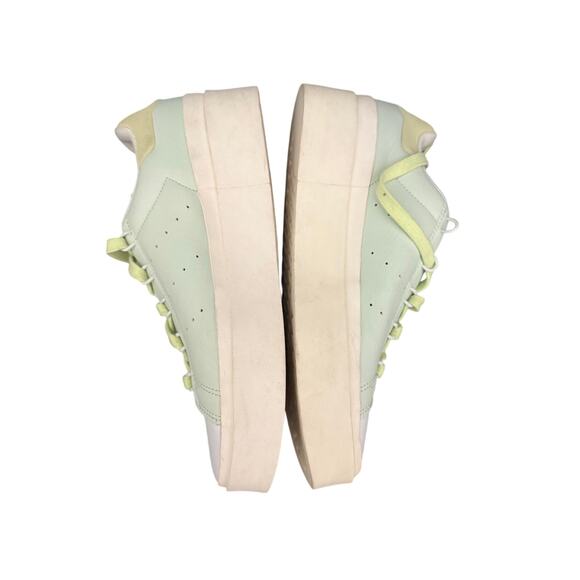 Adidas Stan Smith Bold Women’s Platform Sneakers Green White | Pastel shoes - Picture 1 of 6